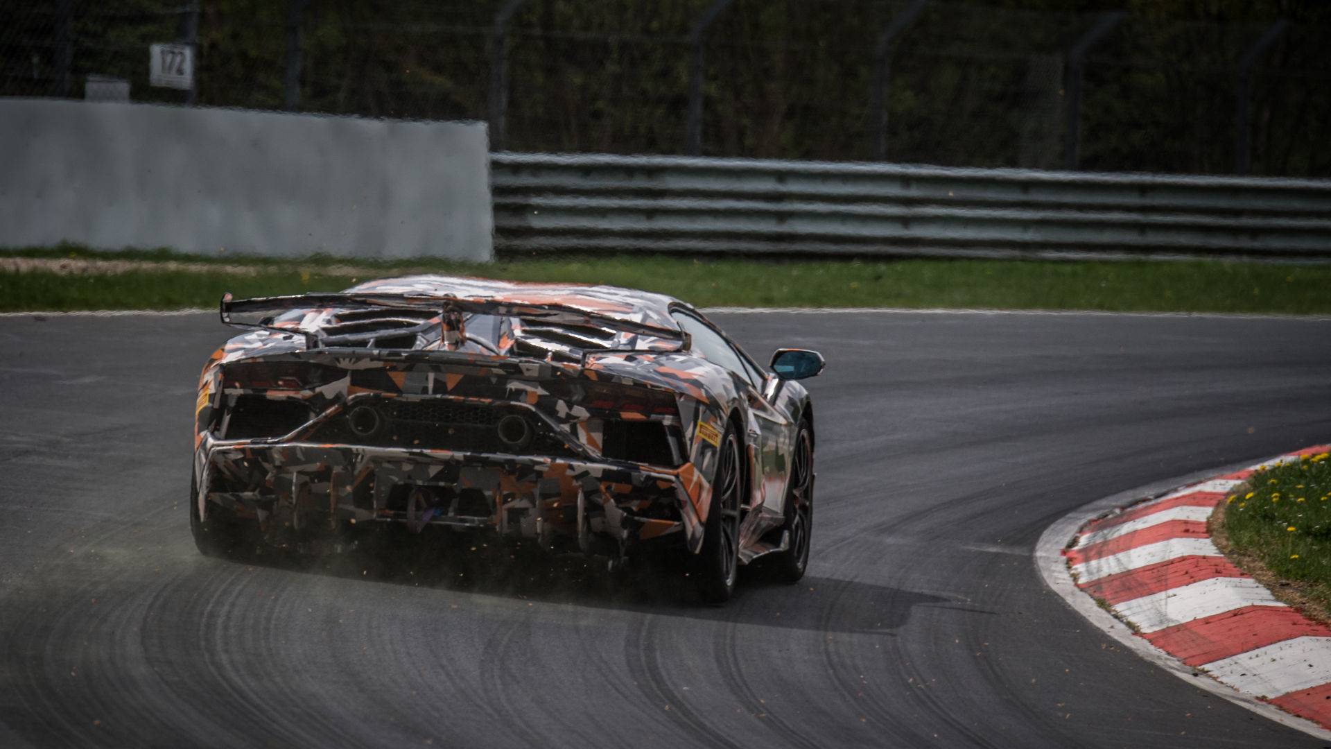Lamborghini Aventador SVJ on the Nurburgring